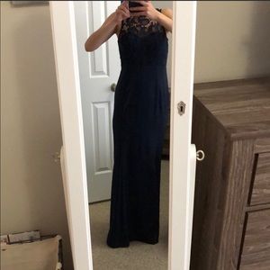 Lulus Navy Gown (size medium)